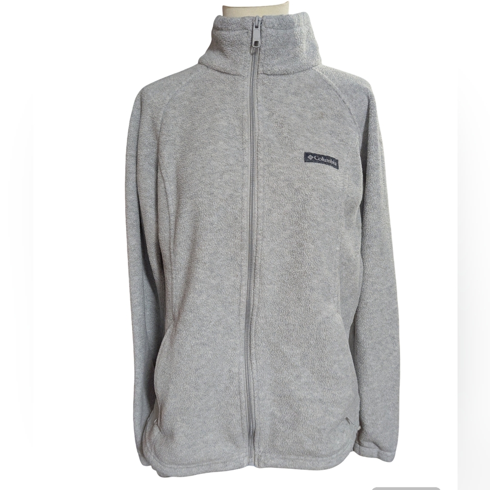 Columbia Gray Full-Zip Fleece Jacket